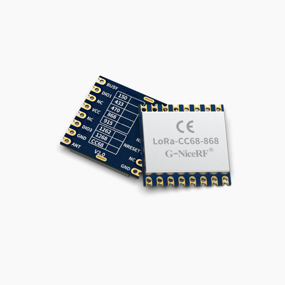 LoRa-CC68-868: LLCC68-basiertes LoRa-Modul mit CE-RED-zugelassener SPI-Schnittstelle und ESD-Schutz