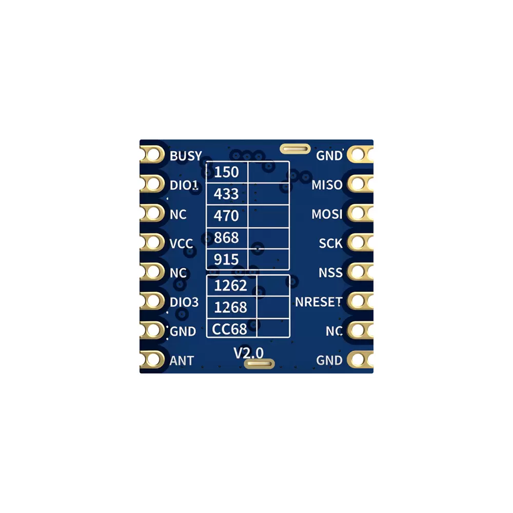LoRa-CC68-915-T: FCC ID-zertifiziertes LLCC68 LoRa-Funk-Transceiver-Modul mit TCXO für stabile Kommunikation und ESD-Schutz