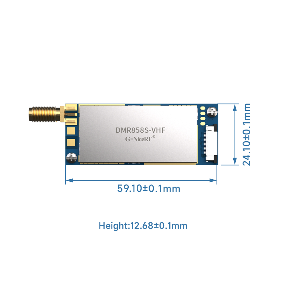 DMR858S: Integriertes 5-W-DMR-Tier-II-Walkie-Talkie-Modul