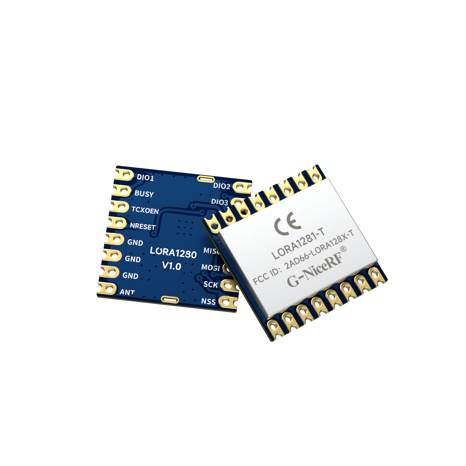 LoRa1281-TCXO: FCC-ID- und CE-RED-Zertifizierung. SX1281 2,4-GHz-zertifiziertes Modul unterstützt Entfernungsmessung