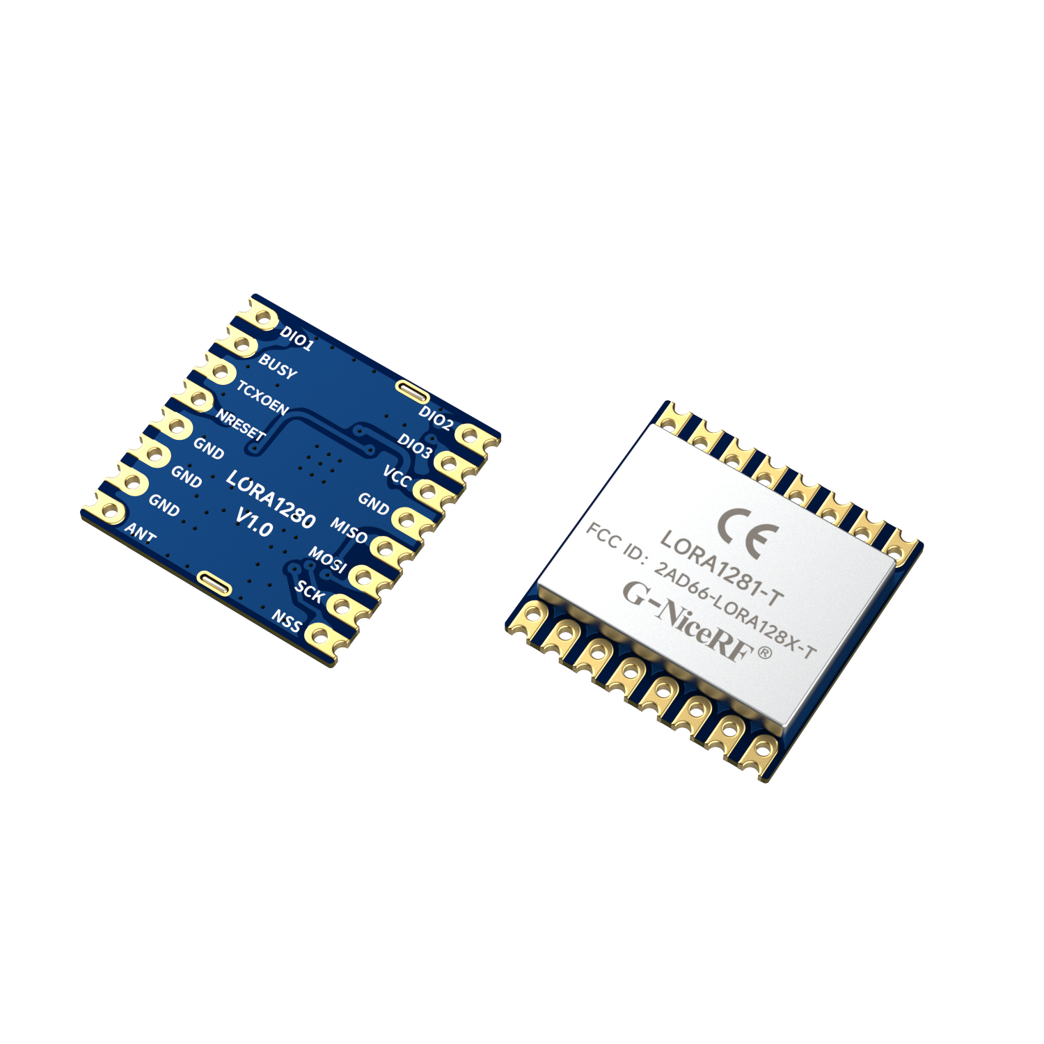 LoRa1281-TCXO: FCC-ID- und CE-RED-Zertifizierung. SX1281 2,4-GHz-zertifiziertes Modul unterstützt Entfernungsmessung