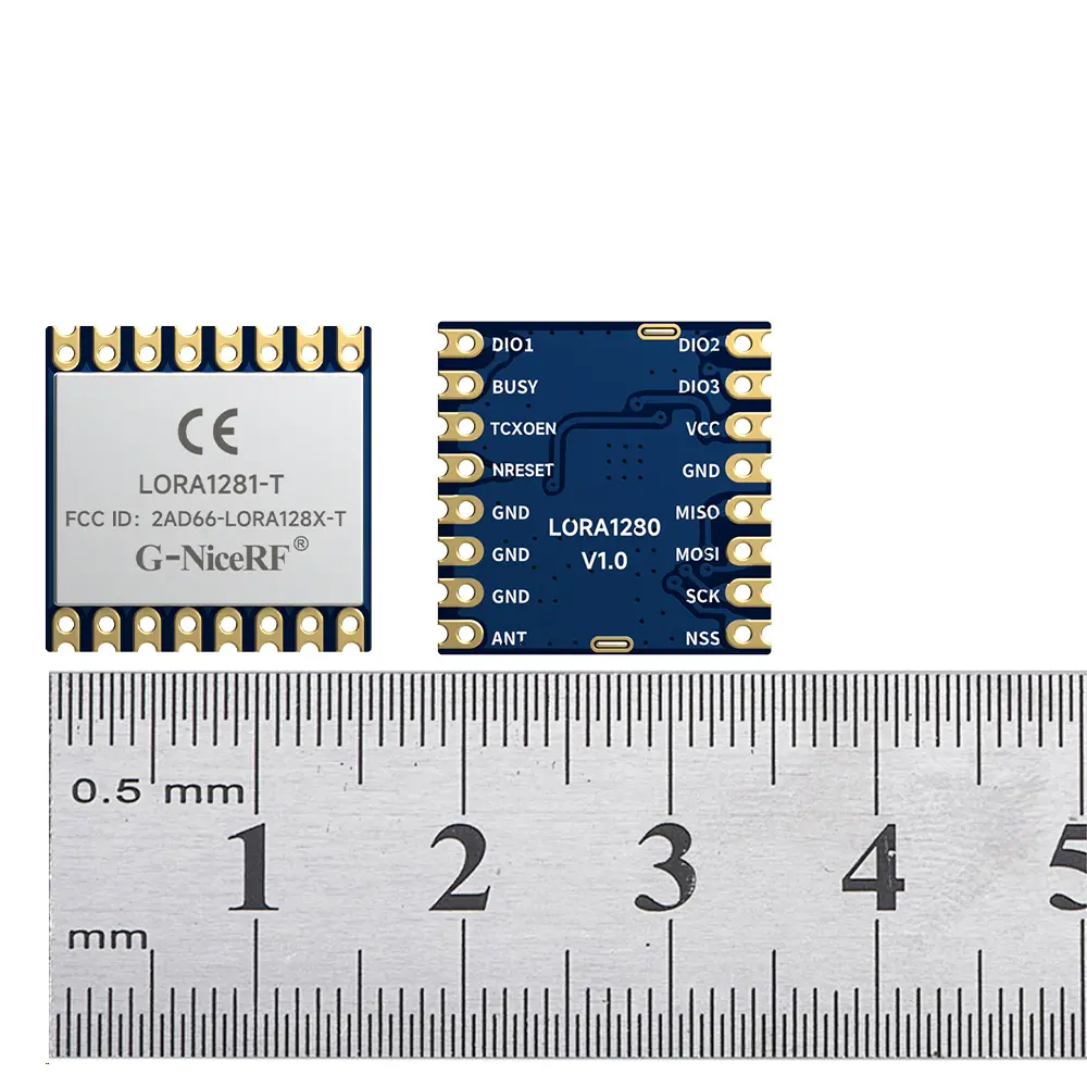 LoRa1281-TCXO: FCC-ID- und CE-RED-Zertifizierung. SX1281 2,4-GHz-zertifiziertes Modul unterstützt Entfernungsmessung