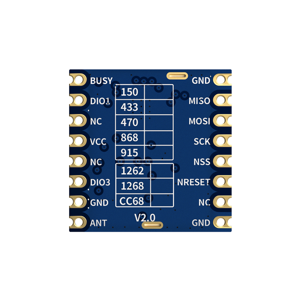 LoRa-CC68: 433/470/490-MHz-Modul basierend auf LLCC68 mit SPI-Port