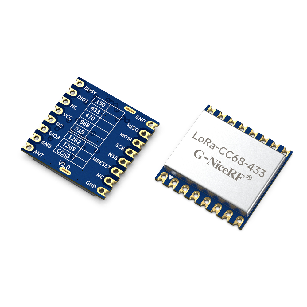 LoRa-CC68: 433/470/490-MHz-Modul basierend auf LLCC68 mit SPI-Port