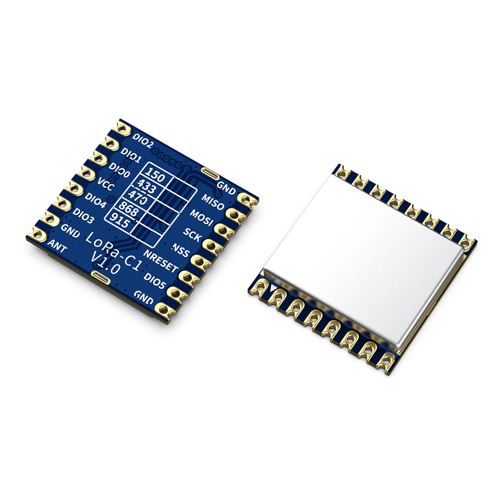 LoRa1278-C1: 433/490 MHz SX1278 LoRa-Modul mit SPI-Frontend-Modul und ESD-Schutz