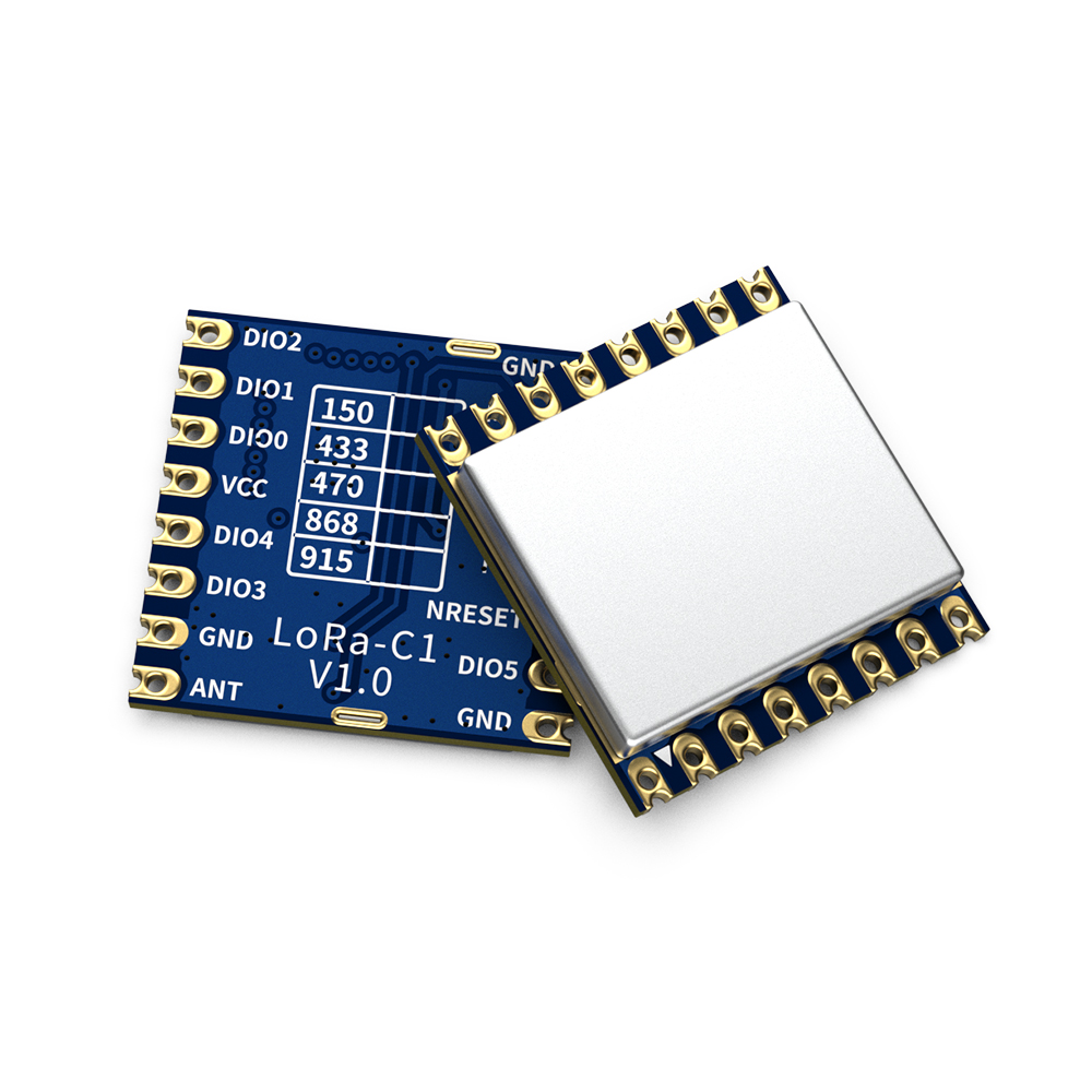 LoRa1278-C1: 433/490 MHz SX1278 LoRa-Modul mit SPI-Frontend-Modul und ESD-Schutz