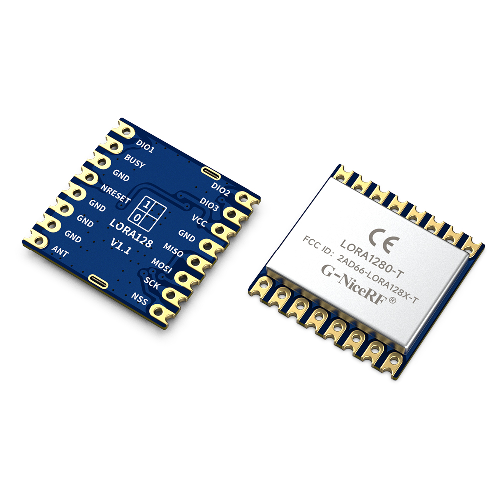 LoRa1280-TCXO: FCC-ID- und CE-RED-Zertifizierung. SX1280 2,4-GHz-zertifiziertes Modul unterstützt Entfernungsmessung