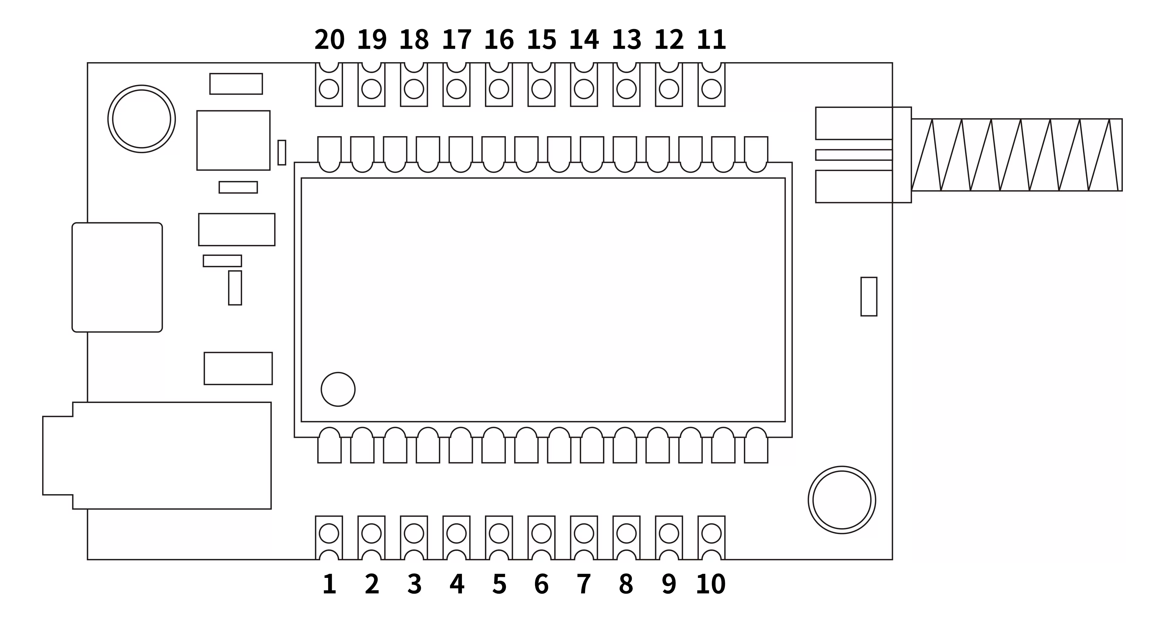 Pin-Belegung der Audiomodul-Empfangsplatine SA326F30
