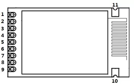 Pin-Definition des 2,4 GHz Embedded Beacon-Moduls Beacon128 Pin-Definition des 2,4 GHz Embedded Beacon-Moduls Beacon128