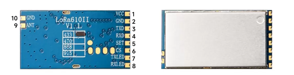 Pin-Belegung des LoRa-Moduls LoRa610II