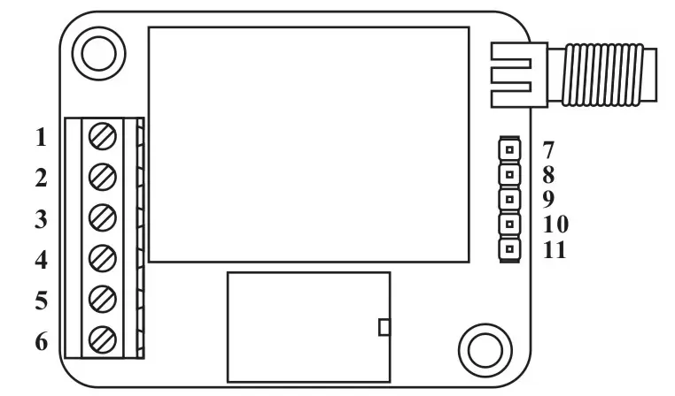 Pinbelegung des Funk-Schaltmoduls SK100-RX Pinbelegung des Funk-Schaltmoduls SK100-RX