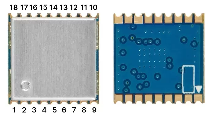 Pin-Belegung des GPS-Moduls GPS01