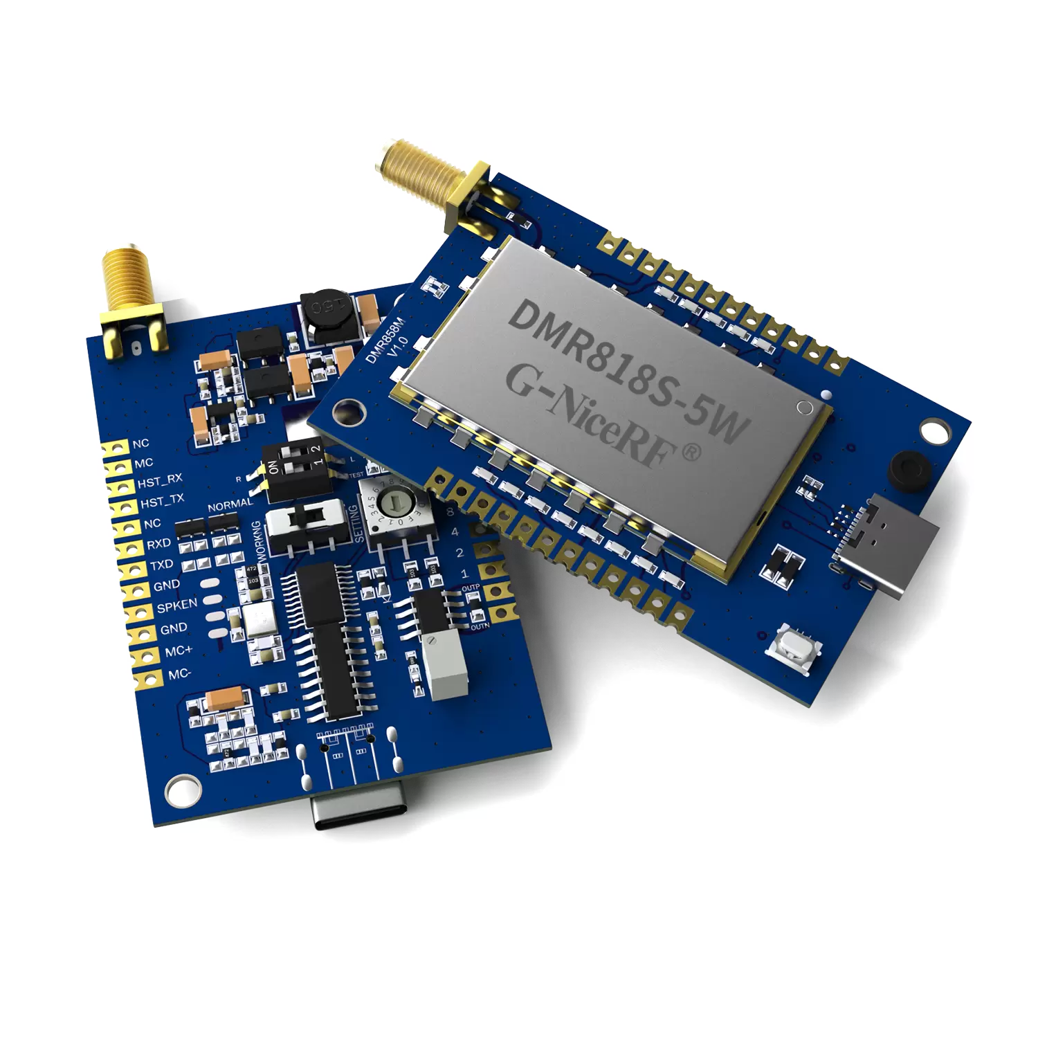 DMR858M: DMR Dual Time Slot Analog-Digital Integriertes 5W Walkie-Talkie