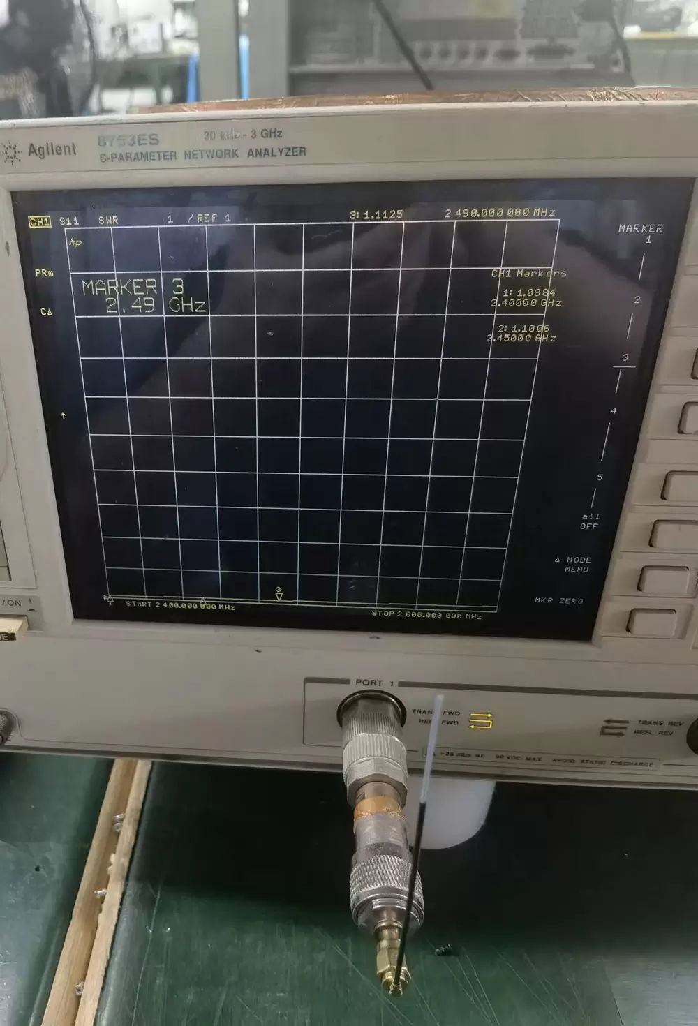 VSWR-Diagramme der IPEX-Antenne SW2400-IPEX VSWR-Diagramme der IPEX-Antenne SW2400-IPEX