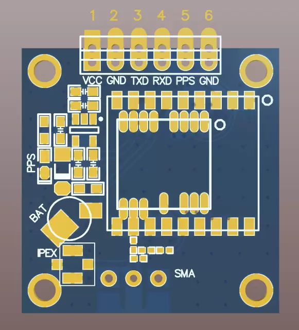 Pinbelegung des GPS-Moduls GPS03