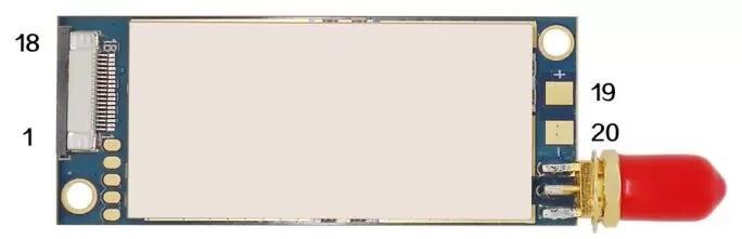 Pin-Definition des Funkmoduls DMR858S.