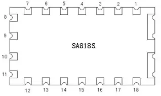 Pin-Belegung des Walkie-Talkie-Moduls SA818S-CE Pin-Belegung des Walkie-Talkie-Moduls SA818S-CE