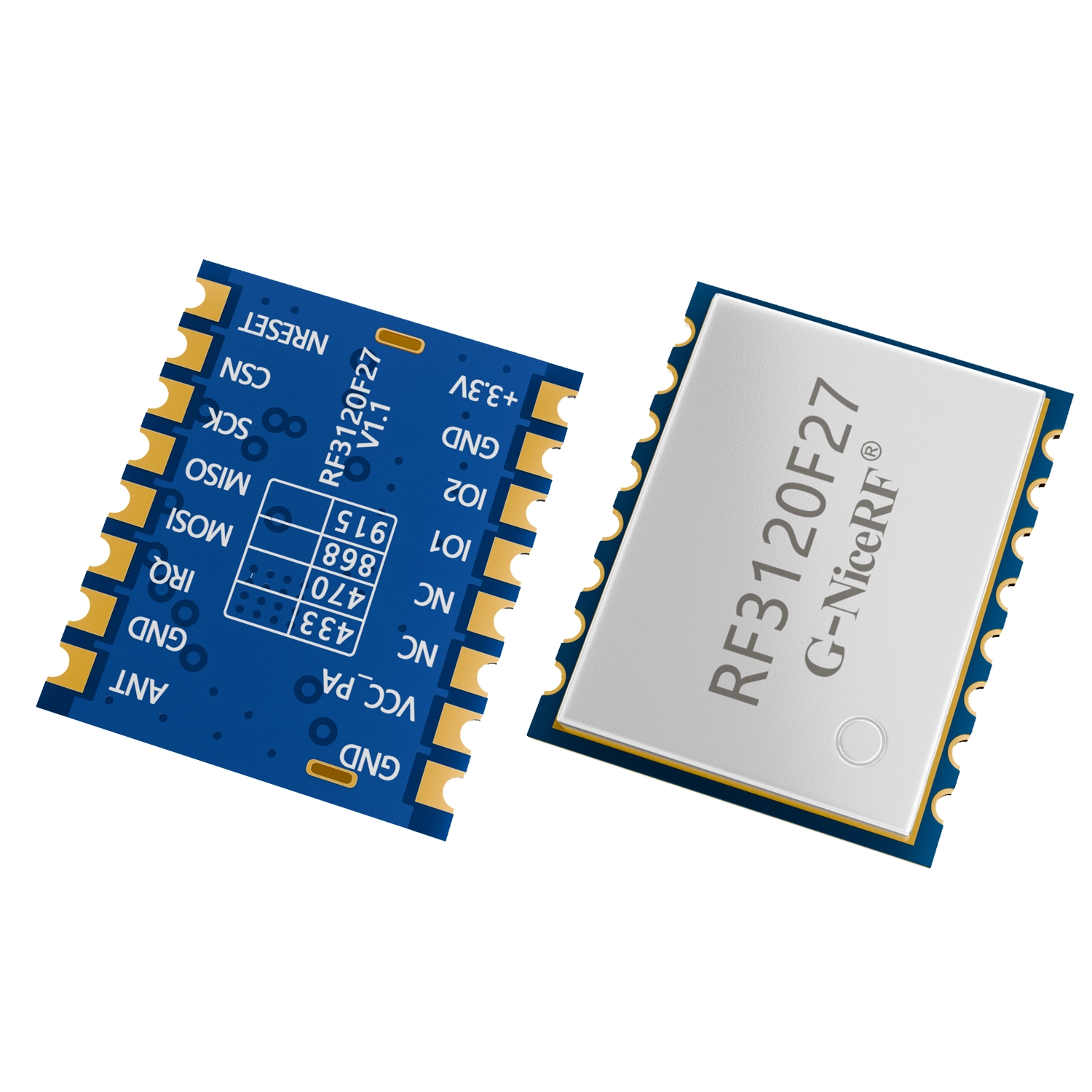 RF3120F27: 800 mW drahtloses Transceiver-Modul 0,5 ppm TCXO-Quarzoszillator