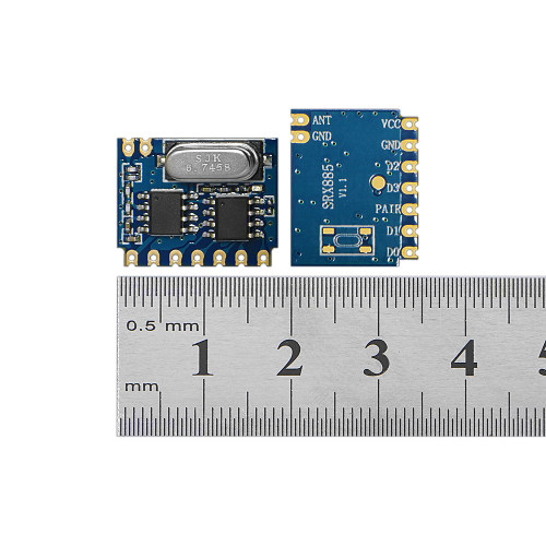 SRX885: 315/433 MHz ASK-Empfängermodul mit Multifunktionsdekodierung