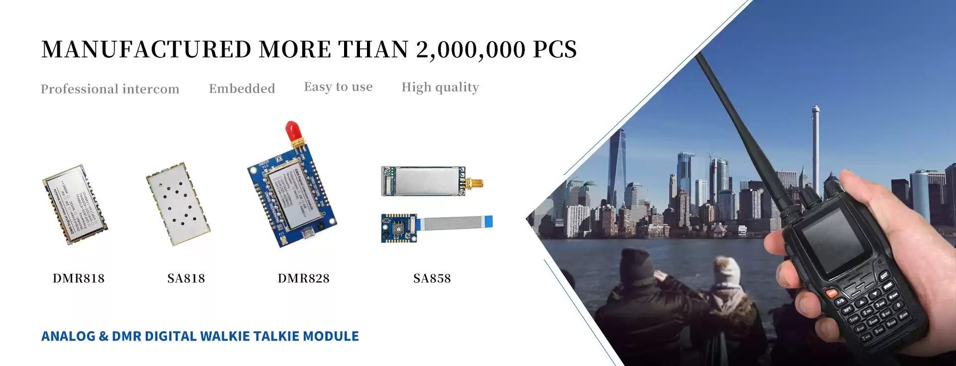 Analoges und digitales DMR-Walkie-Talkie-Modul