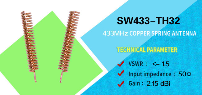 433 MHz Kupferfederantenne SW433-TH32