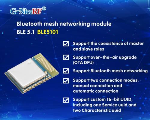 Neu: Das koexistierende Master-Slave-BLE-Modul BLE5101 übernimmt das BLE 5.1-Protokoll