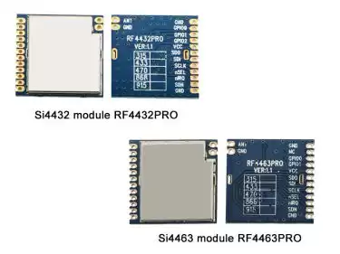 Was ist der Unterschied zwischen dem Si4432-Modul und dem Si4463-Modul?