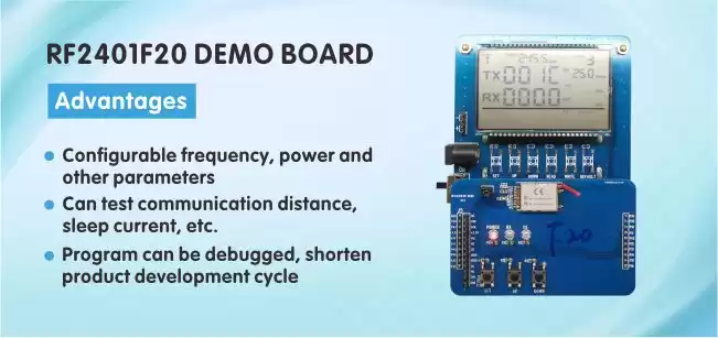 2,4-GHz-Modul RF2401F20 DEMO