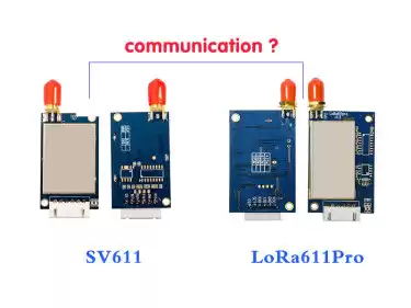Kann das HF-Modul SV611 mit LoRa611Pro kommunizieren?