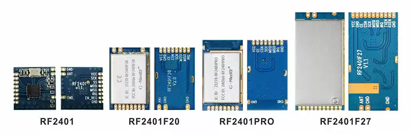 2,4-GHz-HF-Modul RF2401, RF2401F20, RF2401F27 und RF2401Pro