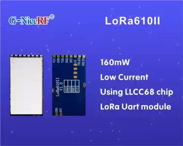 Neu: 160 mW Niedrigstrom-Uart-LoRa-Modul LoRa610II mit LLCC68-Chip