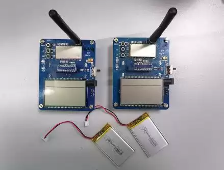 Zwei Demo -Demo -Boards der Demo -Funktion, eingebettet mit drahtloses Modul LORA1276F30