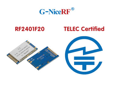 Das 2,4-GHz-HF-Modul RF2401F20 besteht die TELEC-Zertifizierung