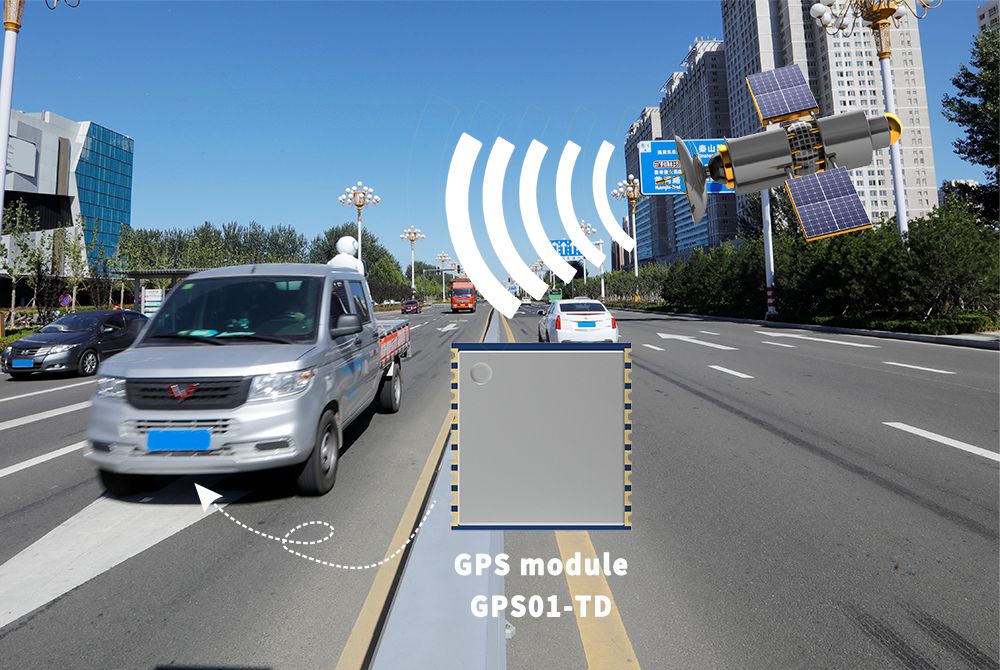 Das GPS-Modul GPS01-TD wird im Fahrzeugnavigator eingesetzt