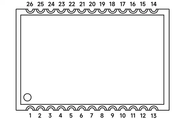 Pin-Belegung des Vollduplex-Intercom-Moduls SA618F22