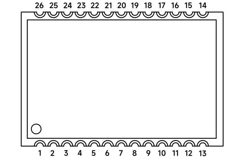 Pin-Belegung des Audio-Transceiver-Moduls SA918F30
