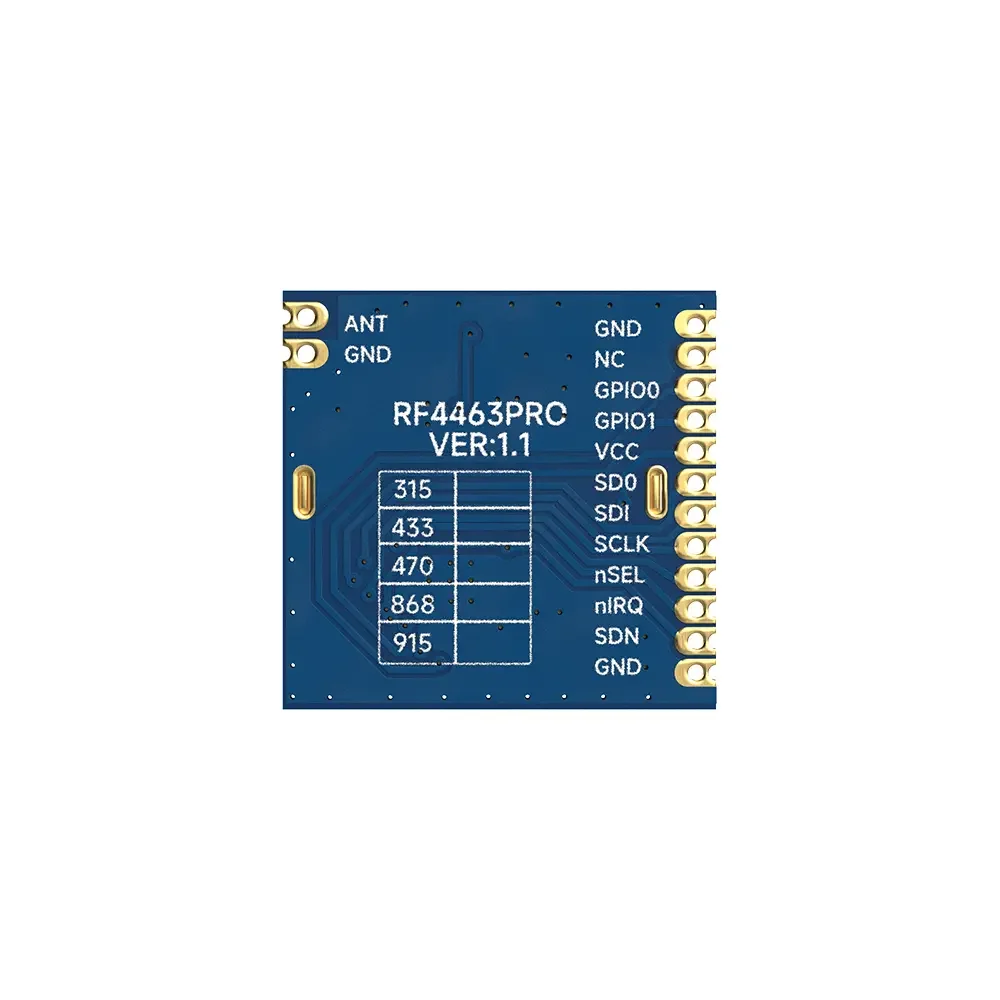 RF4463PRO-433: Si4463 433 MHz FCC ID- und CE-RED-zertifiziertes Front-End-Modul