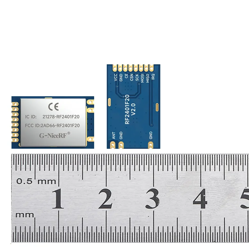 RF2401F20: nRF24L01+ 2,4 GHz CE-RED &amp; FCC ID &amp; IC ID &amp; TELEC zertifiziertes Original Nordic RF Modul