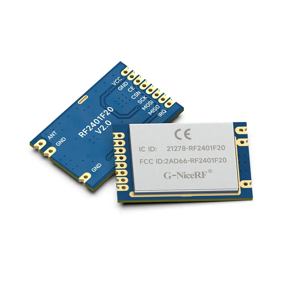 RF2401F20: nRF24L01+ 2,4 GHz CE-RED &amp; FCC ID &amp; IC ID &amp; TELEC zertifiziertes Original Nordic RF Modul