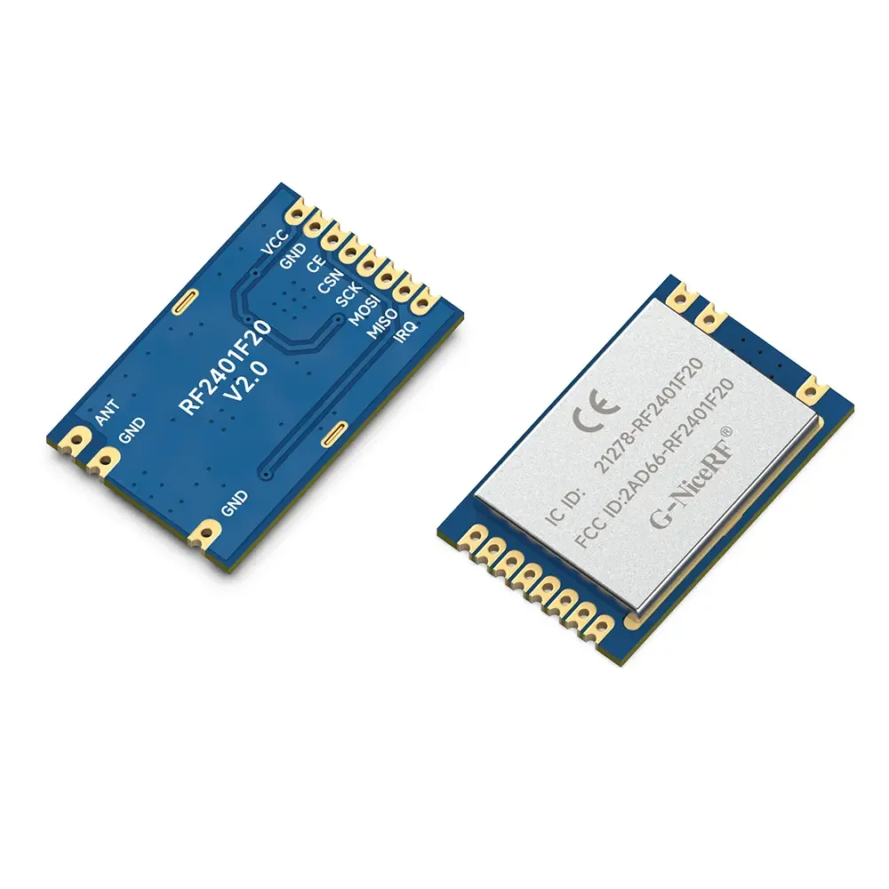 RF2401F20: nRF24L01+ 2,4 GHz CE-RED &amp; FCC ID &amp; IC ID &amp; TELEC zertifiziertes Original Nordic RF Modul