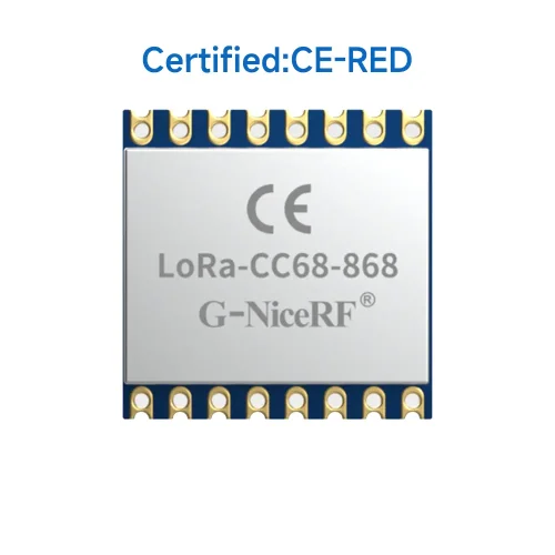 LoRa-CC68-868: LLCC68-basiertes LoRa-Modul mit CE-RED-zugelassener SPI-Schnittstelle und ESD-Schutz