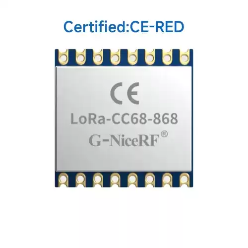 LoRa-CC68-868: LLCC68-basiertes LoRa-Modul mit CE-RED-zugelassener SPI-Schnittstelle und ESD-Schutz