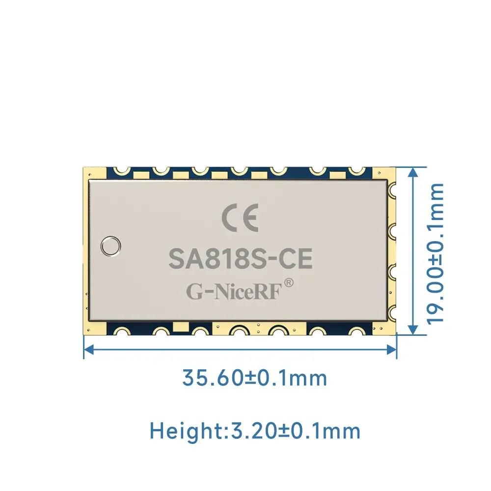 SA818S-CE: CE-RED-zertifiziertes analoges 1-W-Walkie-Talkie-Modul mit einer Reichweite von 3–5 km