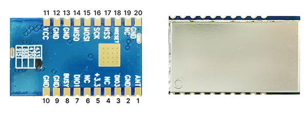 Pins des LoRa-Moduls LoRa1268F30-Mini