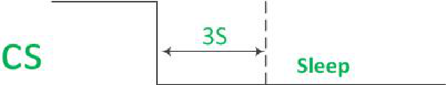 CS Pin Control Sleep-Modus-Zeitdiagramm