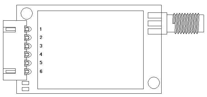 Pin-Definition des Uart-HF-Moduls SV611 Pin-Definition des Uart-HF-Moduls SV611