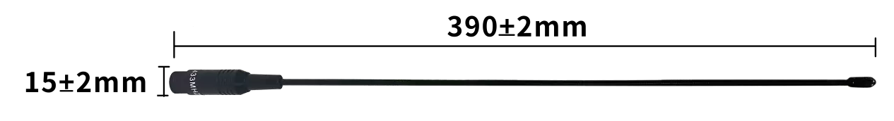 Peitschenantenne SW915-ZD200 Größe Peitschenantenne SW915-ZD200 Größe